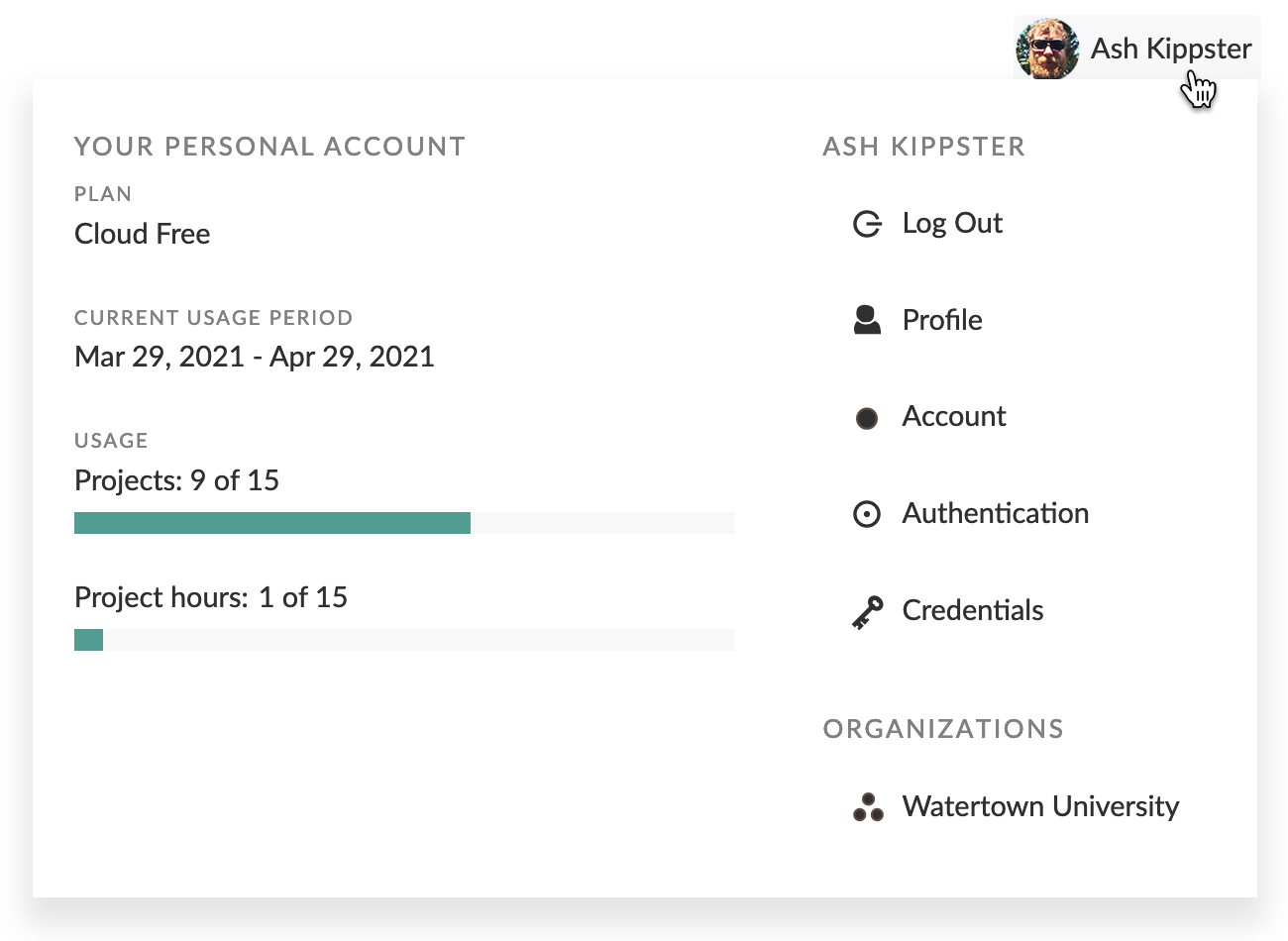 User panel