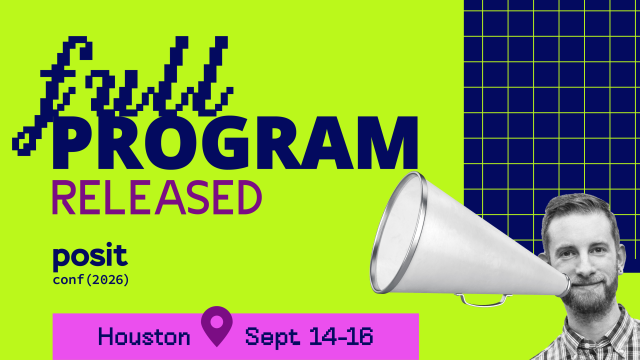 Posit Conf Full Program Released