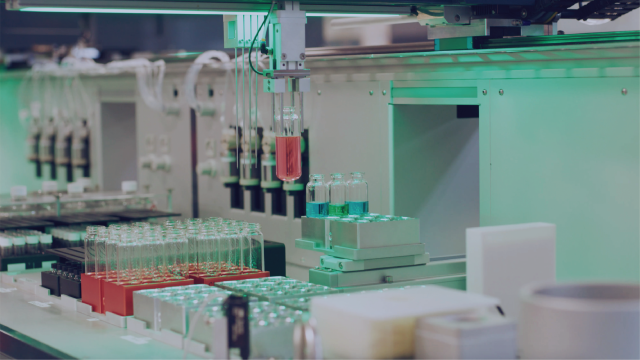 vials being filled