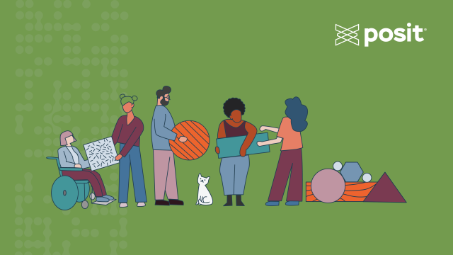 5 illustrations of people passing blocks